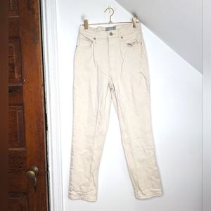 EVERLANE The Original Cheeky Jean Organic Cotton Size 25 Crop Ecru
